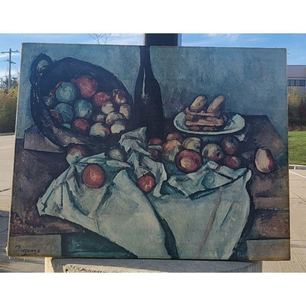 P. Cezzane Oil painting Basket of Apples